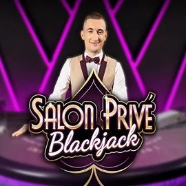 Blackjack Salon Privé online game logo by Ezugi on greatsslots.com