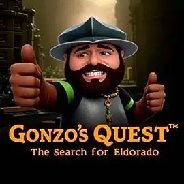 Logo of Gonzo's Quest from NetEnt at Great Slots Casino