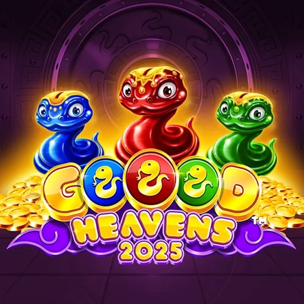 Goood Heavens slot logo by Rarestone Gaming at Great Slots CasinoGoood Heavens
