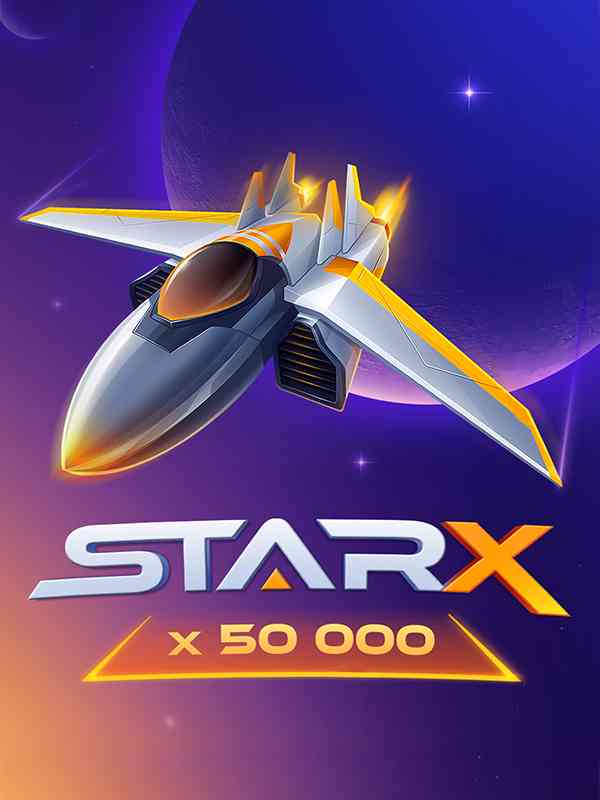Logo of StarX from 100HP Gaming at Great Slots Casino
